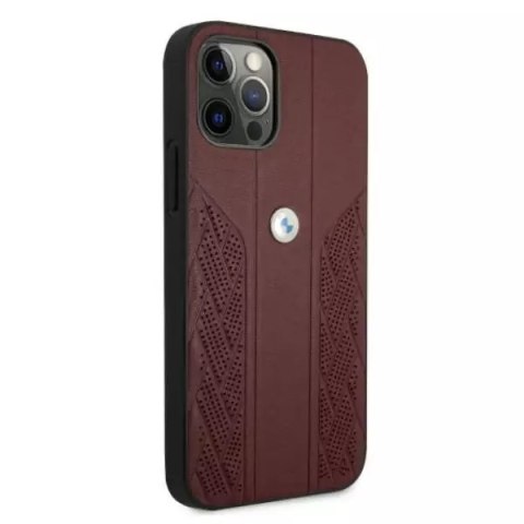 BMW Etui BMW BMHCP12MRSPPR do Apple iPhone 12/ 12 Pro 6,1" hardcase Leather Curve Perforate BMW Etui BMW BMHCP12MRSPPR do Apple iPhone 12/ 12 Pro 6,1" hardcase Leather Curve Perforate