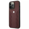 BMW Etui BMW BMHCP13LRSPPR do Apple iPhone 13/ 13 Pro 6,1" hardcase Leather Curve Perforate