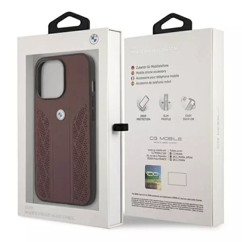 BMW Etui BMW BMHCP13LRSPPR do Apple iPhone 13/ 13 Pro 6,1" hardcase Leather Curve Perforate BMW Etui BMW BMHCP13LRSPPR do Apple iPhone 13/ 13 Pro 6,1" hardcase Leather Curve Perforate