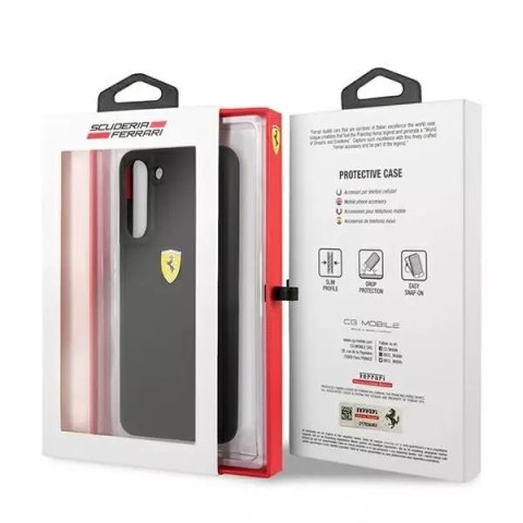 Ferrari Etui na telefon Ferrari Hardcase do Samsung Galaxy S21 FE czarny/black Silicone Ferrari Etui na telefon Ferrari Hardcase do Samsung Galaxy S21 FE czarny/black Silicone