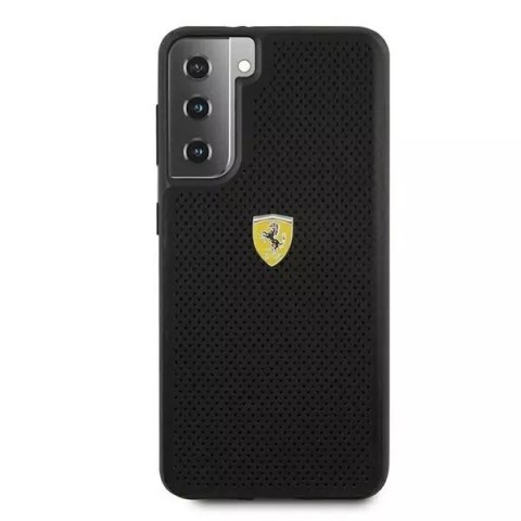 Ferrari Etui na telefon Ferrari Hardcase do Samsung Galaxy S21 Plus czarny/black hardcase On Track Perforated Ferrari Etui na telefon Ferrari Hardcase do Samsung Galaxy S21 Plus czarny/black hardcase On Track Perforated