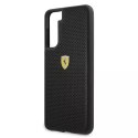 Ferrari Etui na telefon Ferrari Hardcase do Samsung Galaxy S21 Plus czarny/black hardcase On Track Perforated