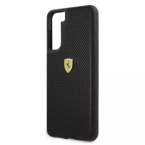 Ferrari Etui na telefon Ferrari Hardcase do Samsung Galaxy S21 Plus czarny/black hardcase On Track Perforated Ferrari Etui na telefon Ferrari Hardcase do Samsung Galaxy S21 Plus czarny/black hardcase On Track Perforated