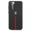 Ferrari Etui na telefon Ferrari Hardcase do Samsung Galaxy S21 czarny/black hardcase Off Track Leather Nylon Stripe