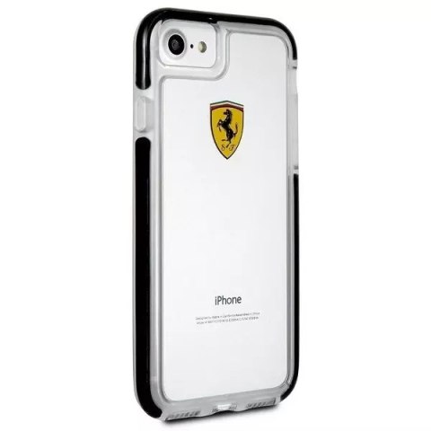 Ferrari Etui na telefon Ferrari Hardcase iPhone 7/8 SE 2020 / SE 2022 Shockproof transparent black Ferrari Etui na telefon Ferrari Hardcase iPhone 7/8 SE 2020 / SE 2022 Shockproof transparent black