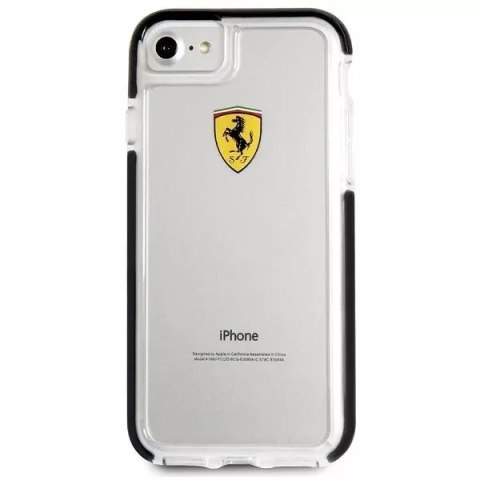 Ferrari Etui na telefon Ferrari Hardcase iPhone 7/8 SE 2020 / SE 2022 Shockproof transparent black Ferrari Etui na telefon Ferrari Hardcase iPhone 7/8 SE 2020 / SE 2022 Shockproof transparent black