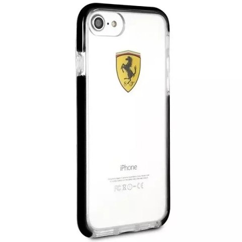 Ferrari Etui na telefon Ferrari Hardcase iPhone 7/8 SE 2020 / SE 2022 Shockproof transparent black Ferrari Etui na telefon Ferrari Hardcase iPhone 7/8 SE 2020 / SE 2022 Shockproof transparent black