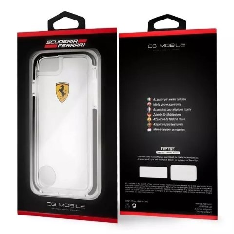 Ferrari Etui na telefon Ferrari Hardcase iPhone 7/8 SE 2020 / SE 2022 Shockproof transparent black Ferrari Etui na telefon Ferrari Hardcase iPhone 7/8 SE 2020 / SE 2022 Shockproof transparent black