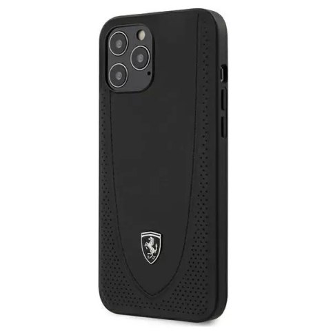 Ferrari Etui na telefon Ferrari iPhone 12 Pro Max 6,7" czarny/black hardcase Off Track Perforated Ferrari Etui na telefon Ferrari iPhone 12 Pro Max 6,7" czarny/black hardcase Off Track Perforated