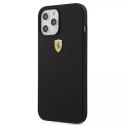 Ferrari Etui na telefon Ferrari iPhone 12 Pro Max 6,7" czarny/black hardcase On Track Silicone