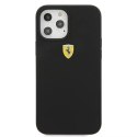 Ferrari Etui na telefon Ferrari iPhone 12 Pro Max 6,7" czarny/black hardcase On Track Silicone