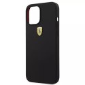 Ferrari Etui na telefon Ferrari iPhone 12 Pro Max 6,7" czarny/black hardcase On Track Silicone