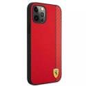Ferrari Etui na telefon Ferrari iPhone 12 Pro Max 6,7" czerwony/red hardcase On Track Carbon Stripe