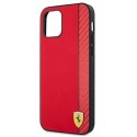 Ferrari Etui na telefon Ferrari iPhone 12 Pro Max 6,7" czerwony/red hardcase On Track Carbon Stripe
