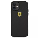 Ferrari Etui na telefon Ferrari iPhone 12 mini 5,4" czarny/black hardcase On Track Real Carbon