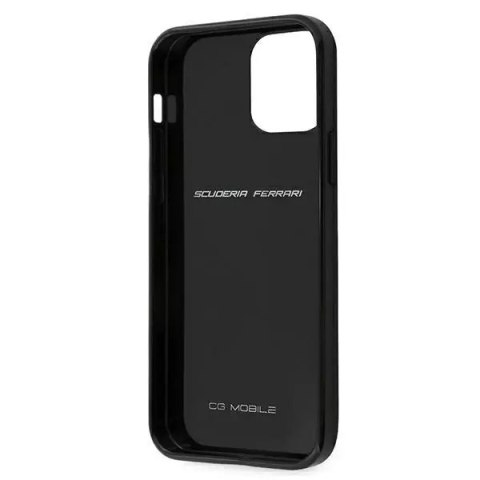 Ferrari Etui na telefon Ferrari iPhone 12 mini 5,4" czarny/black hardcase On Track Real Carbon Ferrari Etui na telefon Ferrari iPhone 12 mini 5,4" czarny/black hardcase On Track Real Carbon