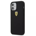 Ferrari Etui na telefon Ferrari iPhone 12 mini 5,4" czarny/black hardcase On Track Silicone