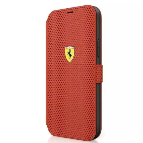 Ferrari Etui na telefon Ferrari iPhone 12 mini 5,4" czerwony/red book On Track Perforated Ferrari Etui na telefon Ferrari iPhone 12 mini 5,4" czerwony/red book On Track Perforated