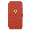 Ferrari Etui na telefon Ferrari iPhone 12 mini 5,4" czerwony/red book On Track Perforated