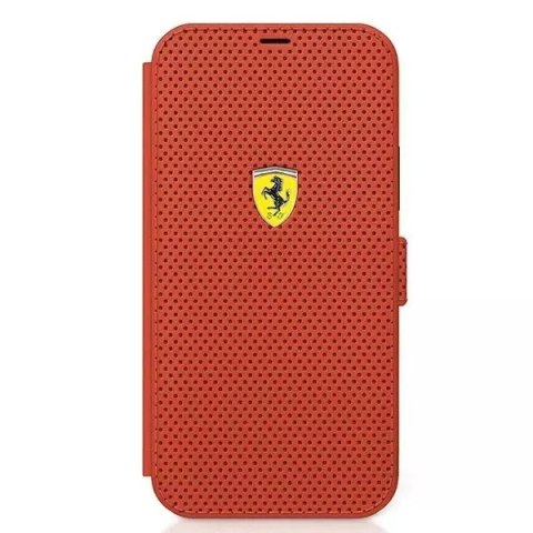 Ferrari Etui na telefon Ferrari iPhone 12 mini 5,4" czerwony/red book On Track Perforated Ferrari Etui na telefon Ferrari iPhone 12 mini 5,4" czerwony/red book On Track Perforated
