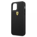 Ferrari Etui na telefon Ferrari iPhone 12/12 Pro 6,1" czarny/black hardcase On Track Perforated