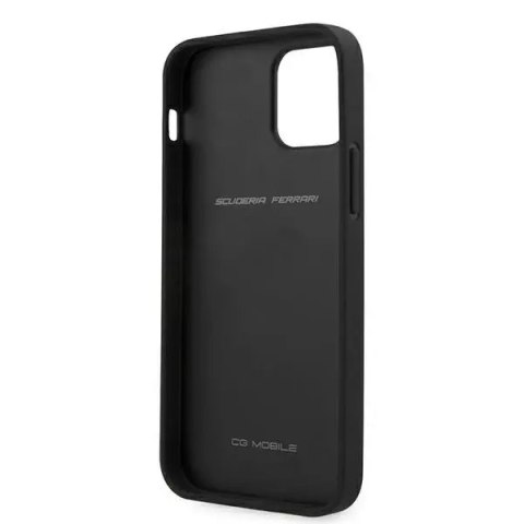 Ferrari Etui na telefon Ferrari iPhone 12/12 Pro 6,1" czarny/black hardcase On Track Perforated Ferrari Etui na telefon Ferrari iPhone 12/12 Pro 6,1" czarny/black hardcase On Track Perforated