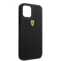 Ferrari Etui na telefon Ferrari iPhone 12/12 Pro 6,1" czarny/black hardcase On Track Perforated