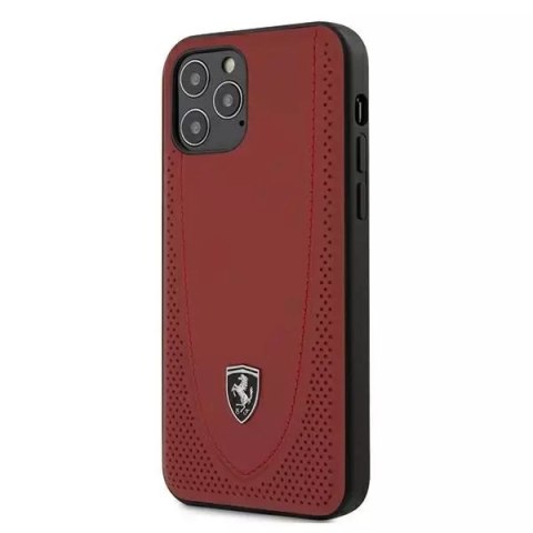 Ferrari Etui na telefon Ferrari iPhone 12/12 Pro 6,1" czerwony/red hardcase Off Track Perforated