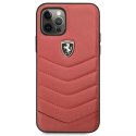 Ferrari Etui na telefon Ferrari iPhone 12/12 Pro czerwony/red hardcase Off Track Quilted