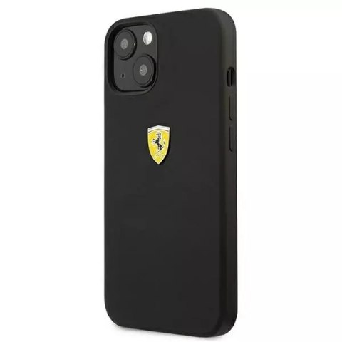 Ferrari Etui na telefon Ferrari iPhone 13 6,1" czarny/black hardcase Silicone Ferrari Etui na telefon Ferrari iPhone 13 6,1" czarny/black hardcase Silicone