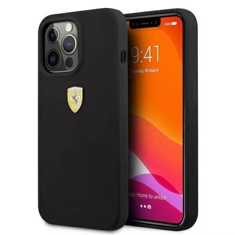 Ferrari Etui na telefon Ferrari iPhone 13 Pro / 13 6,1" czarny/black hardcase Silicone