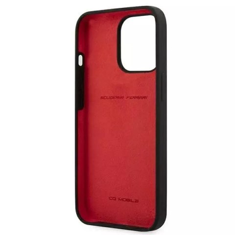 Ferrari Etui na telefon Ferrari iPhone 13 Pro / 13 6,1" czarny/black hardcase Silicone Ferrari Etui na telefon Ferrari iPhone 13 Pro / 13 6,1" czarny/black hardcase Silicone