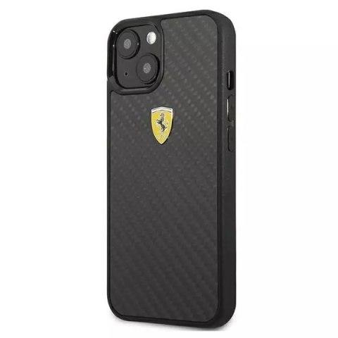 Ferrari Etui na telefon Ferrari iPhone 13 mini 5,4" czarny/black hardcase On Track Real Carbon Ferrari Etui na telefon Ferrari iPhone 13 mini 5,4" czarny/black hardcase On Track Real Carbon