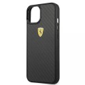 Ferrari Etui na telefon Ferrari iPhone 13 mini 5,4" czarny/black hardcase On Track Real Carbon