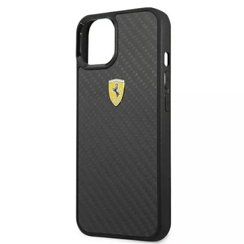 Ferrari Etui na telefon Ferrari iPhone 13 mini 5,4" czarny/black hardcase On Track Real Carbon Ferrari Etui na telefon Ferrari iPhone 13 mini 5,4" czarny/black hardcase On Track Real Carbon