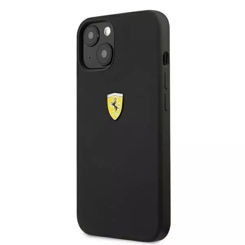 Ferrari Etui na telefon Ferrari iPhone 13 mini 5,4" czarny/black hardcase Silicone Ferrari Etui na telefon Ferrari iPhone 13 mini 5,4" czarny/black hardcase Silicone