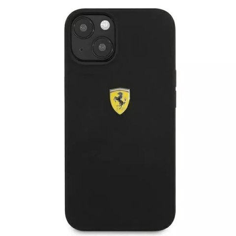 Ferrari Etui na telefon Ferrari iPhone 13 mini 5,4" czarny/black hardcase Silicone Ferrari Etui na telefon Ferrari iPhone 13 mini 5,4" czarny/black hardcase Silicone