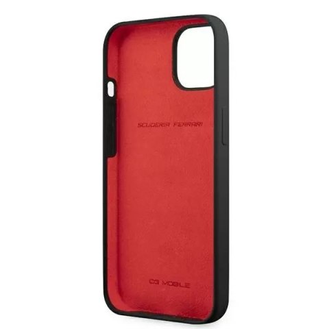 Ferrari Etui na telefon Ferrari iPhone 13 mini 5,4" czarny/black hardcase Silicone Ferrari Etui na telefon Ferrari iPhone 13 mini 5,4" czarny/black hardcase Silicone