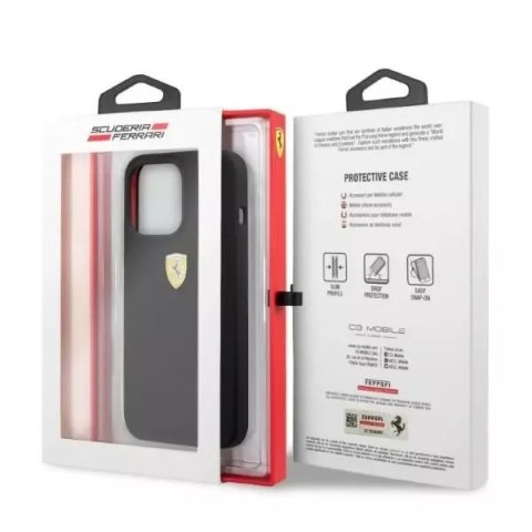 Ferrari Etui na telefon Ferrari iPhone Phone 13 Pro / 13 6,1" czarny/black hardcase Silicone MagSafe Ferrari Etui na telefon Ferrari iPhone Phone 13 Pro / 13 6,1" czarny/black hardcase Silicone MagSafe