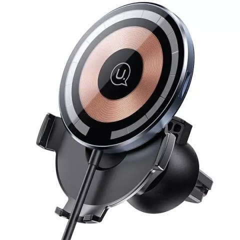 Usams USAMS Uchwyt indukcyjny US-CD164 15W 2w1 Magnetic do kratki went. transparent CD164DZ02 Usams USAMS Uchwyt indukcyjny US-CD164 15W 2w1 Magnetic do kratki went. transparent CD164DZ02