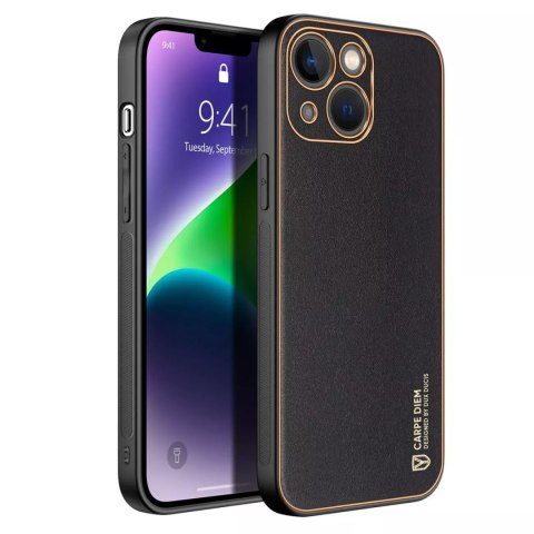 Dux Ducis Dux Ducis Yolo etui iPhone 14 Plus elegancki pokrowiec ze skóry ekologicznej czarny Dux Ducis Dux Ducis Yolo etui iPhone 14 Plus elegancki pokrowiec ze skóry ekologicznej czarny