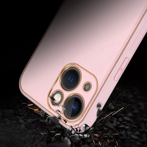 Dux Ducis Dux Ducis Yolo etui iPhone 14 Plus elegancki pokrowiec ze skóry ekologicznej różowy Dux Ducis Dux Ducis Yolo etui iPhone 14 Plus elegancki pokrowiec ze skóry ekologicznej różowy