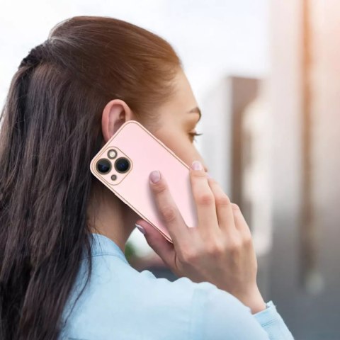 Dux Ducis Dux Ducis Yolo etui iPhone 14 Plus elegancki pokrowiec ze skóry ekologicznej różowy Dux Ducis Dux Ducis Yolo etui iPhone 14 Plus elegancki pokrowiec ze skóry ekologicznej różowy