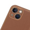 Dux Ducis Dux Ducis Yolo etui iPhone 14 elegancki pokrowiec ze skóry ekologicznej brązowy