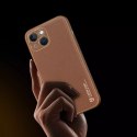 Dux Ducis Dux Ducis Yolo etui iPhone 14 elegancki pokrowiec ze skóry ekologicznej brązowy