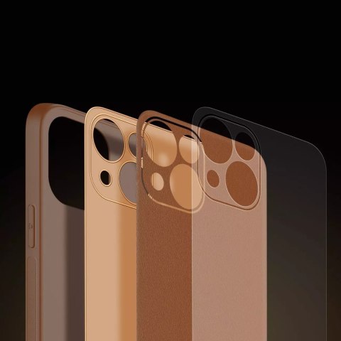 Dux Ducis Dux Ducis Yolo etui iPhone 14 elegancki pokrowiec ze skóry ekologicznej brązowy Dux Ducis Dux Ducis Yolo etui iPhone 14 elegancki pokrowiec ze skóry ekologicznej brązowy