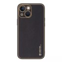 Dux Ducis Dux Ducis Yolo etui iPhone 14 elegancki pokrowiec ze skóry ekologicznej czarny