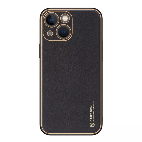 Dux Ducis Dux Ducis Yolo etui iPhone 14 elegancki pokrowiec ze skóry ekologicznej czarny Dux Ducis Dux Ducis Yolo etui iPhone 14 elegancki pokrowiec ze skóry ekologicznej czarny