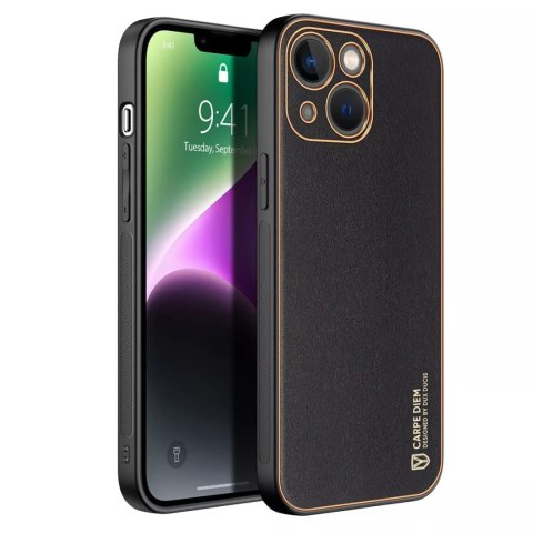 Dux Ducis Dux Ducis Yolo etui iPhone 14 elegancki pokrowiec ze skóry ekologicznej czarny Dux Ducis Dux Ducis Yolo etui iPhone 14 elegancki pokrowiec ze skóry ekologicznej czarny