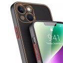 Dux Ducis Dux Ducis Yolo etui iPhone 14 elegancki pokrowiec ze skóry ekologicznej czarny